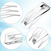 Picture of 24 Pieces Double Grip Hair Clips Metal Snap Hair Clips Hair Barrettes for Hair Making, Salon Supplies (Silver)