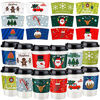 Picture of Fovths 36 Pack Christmas Colorful Coffee Cup Tea Cup Sleeves Hot Chocolate Corrugated Paper Cup Sleeves 12 Patterns, Fits 12 and 16 Ounce Cups for Holiday Christmas Party Supplies