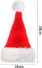 Picture of LOKIPA Christmas Santa Hat for Kids, Soft Plush Xmas Santa Hat for kids with Thicken Classic Fur (15X11 Inch for Age 3+ Child)