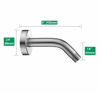 Picture of Purelux Universal Shower Arm 6 Inches Made of Stainless Steel in Chrome finish, Water Outlet PJ1002