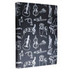 Picture of Music Sheet File Paper Storage Folder Documents Holder Blank Sheet Files Plastic A4 Size 40 Pockets (Music Instrument Black)