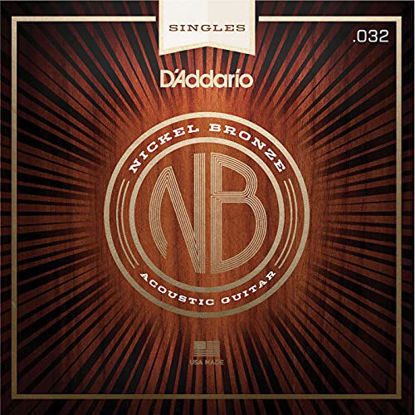 Picture of D'Addario NB032 Nickel Bronze Wound Acoustic Guitar Single String