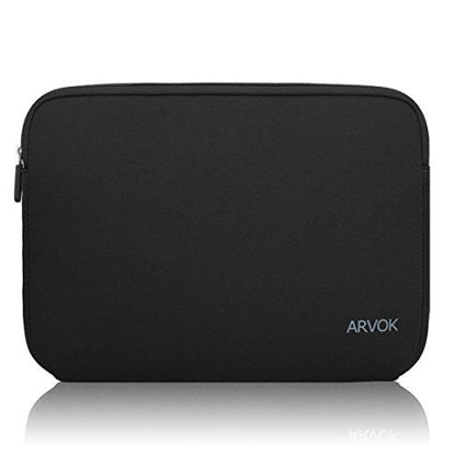 Picture of Arvok 11-12 Inch Laptop Sleeve Multi-Color & Size Choices Case/Water-Resistant Neoprene Notebook Computer Pocket Tablet Briefcase Carrying Bag/Pouch Skin Cover for Acer/Asus/Dell/Lenovo, Black