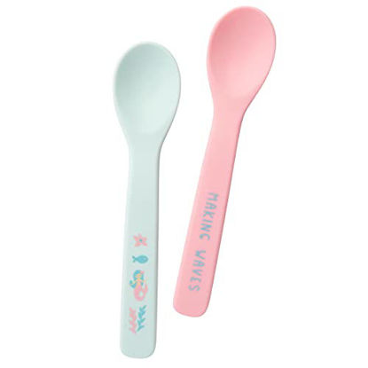 Picture of Stephen Joseph Silicone Baby Spoons, OS, MERMAID