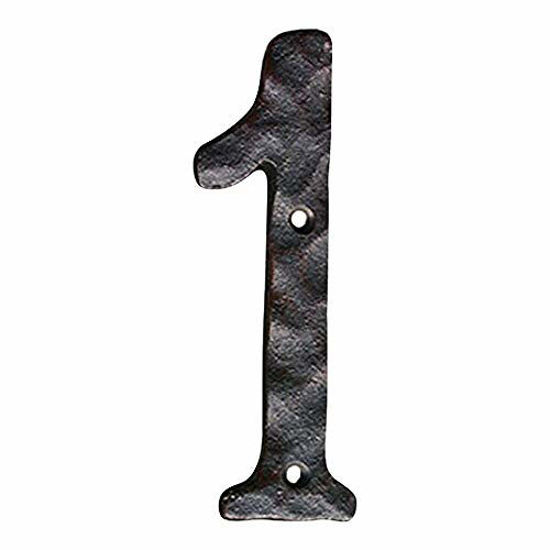 Picture of NACH JS-RN4-1 Rustic Cast Iron House Numbers, 4 Inch, Black