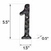 Picture of NACH JS-RN4-1 Rustic Cast Iron House Numbers, 4 Inch, Black