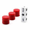 Picture of Left Right Center Dice Game Set with 3 Dices& 36 Chips - Red