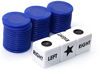 Picture of Left Right Center Dice Game Set with 3 Dices& 36 Chips - Blue