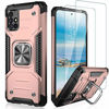 Picture of IKAZZ Galaxy A51 4G Case with Screen Protector,Dual Layer Soft Flexible TPU and Hard PC Cover Anti-Slip Full-Body Rugged Protective Phone Case with Kickstand for Samsung Galaxy A51 4G Rose Gold