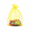 Picture of Dealglad® 100pcs Drawstring Organza Jewelry Candy Pouch Party Wedding Favor Gift Bags (3.5x4.5", Yellow)