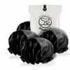 Picture of Shower Cap for Women Reusable Extra Large Shower Cap for Men (Black 4 Pack XL) Satin Double Layer EVA Waterproof Long Hair Cap