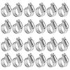 Picture of WINL Stainless Steel Hose Clamps - 24 Pack Worm Gear Drive Hose Clamps Micro Size 4 Clamping Range 1/4 Inch to 5/8 Inch (6mm-16mm) for Automotive Plumbing,1/4 Inch Hose Clamps, 1/2 Inch Hose Clamps