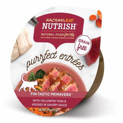 Picture of Rachael Ray Nutrish Purrfect Entrees Grain Free Natural Wet Cat Food With Yellowfin Tuna & Veggies, 2.8 Oz. Tub