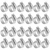 Picture of Winlong Stainless Steel Hose Clamps - 24 Pack Worm Gear Drive Hose Clamps Micro Size 4 Clamping Range 1/4 Inch to 5/8 Inch (6mm-16mm) for Automotive Plumbing, 1/4'' Hose Clamps, 1/2'' Hose Clamps
