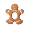 Picture of Jimibaby Christmas Teether Teething Toy Gingerbread Man, The First Christmas teether for Baby Boys and Girls, 100% BPA Free, Easy to Hold, Freezer Safe (Gingerbread Man)