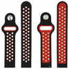 Picture of Veczom Compatible with Samsung Galaxy Watch Bands 42mm,Soft Sport Silicone 20mm Replacement Wristband Strap for Galaxy Gear S2,Galaxy Watch Active 40mm Watch Band (Black Red 20mm)