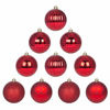 Picture of GameXcel 10Pcs Christmas Balls Ornaments for Xmas Tree - Shatterproof Christmas Tree Decorations Large Hanging Ball Red3.2 x 10 Pack