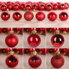 Picture of GameXcel 10Pcs Christmas Balls Ornaments for Xmas Tree - Shatterproof Christmas Tree Decorations Large Hanging Ball Red3.2 x 10 Pack