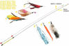 Picture of Fashion's Talk Feather Wire Wands Kitten Toys Worm Teaser Wand Cat Toy with Replacement Pack