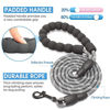 Picture of BAAPET 2/4/5/6 FT Strong Dog Leash with Comfortable Padded Handle and Highly Reflective Threads for Small Medium and Large Dogs (5FT-1/3'', Grey)