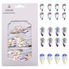 Picture of 100pcs Drop Shape 3d Nail Design Flatback Ab Rhinestones for Nail art Dekor 3 Size Mix