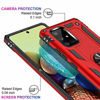 Picture of LUMARKE Galaxy A71 5G Case,Pass 16ft. Drop Tested Military Grade Cover with Magnetic Ring Kickstand Compatible with Car Mount Holder,Protective Phone Case for Samsung Galaxy A71 5G Red