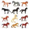 Picture of Volnau Mini Horse Toys 12PCS Horse Miniature Figurines Animals for Toddlers Kids Christmas Birthday Gift Plastic Toys Figures Preschool Pack