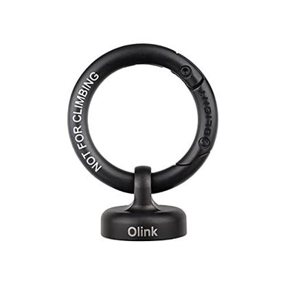 Picture of OLIGHT OLINK Portable Magnetic Hook Compatible with Olight Flashlights, Obulb Series, Stainless-Made Carabiner-Style Ring (Black)