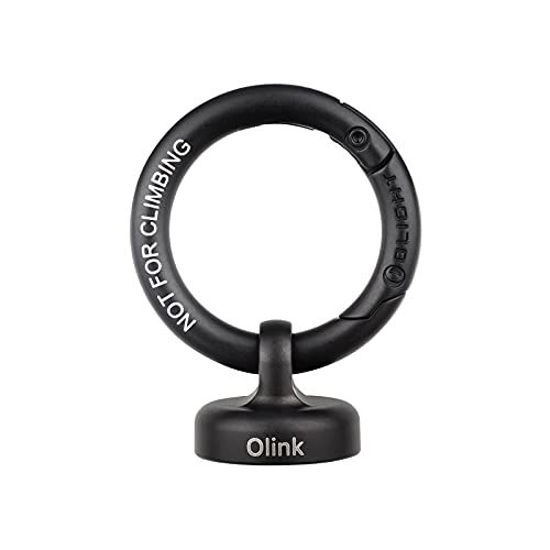 Picture of OLIGHT OLINK Portable Magnetic Hook Compatible with Olight Flashlights, Obulb Series, Stainless-Made Carabiner-Style Ring (Black)