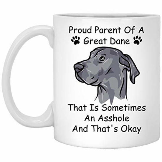 Picture of Funny Great Dane Coffee Mug Themed Mug For Men Women Dog Parent Present Novelty Cup 11oz