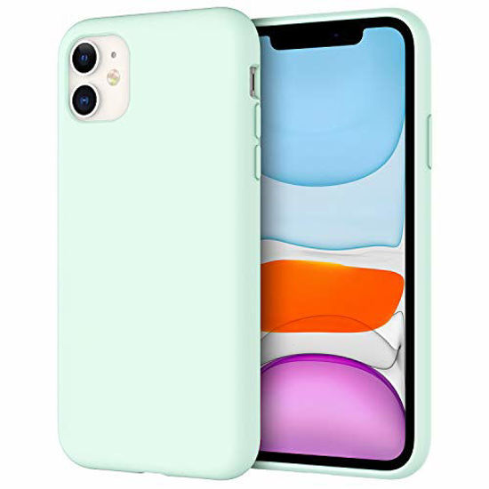 Picture of JETech Silicone Case for iPhone 11 (2019) 6.1-Inch, Silky-Soft Touch Full-Body Protective Case, Shockproof Cover with Microfiber Lining, Seafoam