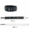 Picture of Gothic Plush Leather Collars Choker with Chain Detachable Leash Rope Small Pet Collar Black