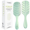 Picture of Detangler Brush by Fiora Naturals - 100% Bio-Friendly Detangling brush w/Ultra-Soft Bristles - Glide Through Tangles with Ease - For Curly, Straight, Black Natural, Women, Men, Kids - Dry and Wet Hair