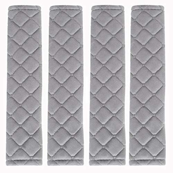 Picture of ANDALUS Seat Belt Covers for Adults, Car Seatbelt Cover, Universal, Soft, Comfortable, 4 Pack (Gray)