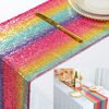 Picture of Multicolor Sequin Table Runner 12x108-Inch Party Table Runner Rainbow Sequin Runner -719S(Pack of 1)