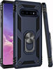 Picture of Galaxy S10+ Plus Case,(NOT for Small S10),Military Grade 16ft. Drop Tested Cover with Magnetic Ring Kickstand Compatible with Car Mount Holder,Protective Phone Case for Samsung Galaxy S10 Plus Blue