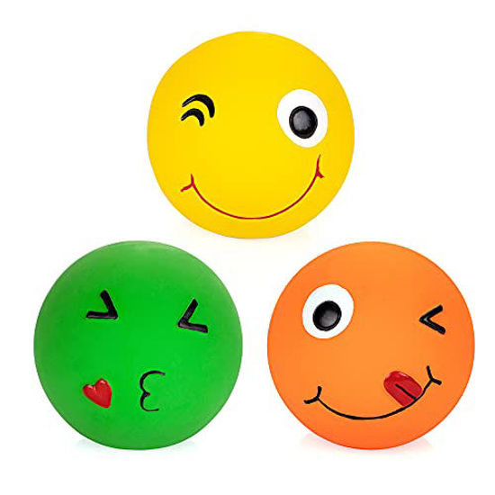 Smiley face squeaky sales toy