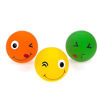 Picture of Chiwava 3 Pack 2.7'' Latex Squeaky Dog Toy Ball Smiley Face Round Balls Interactive Fetch Play for Medium Dogs