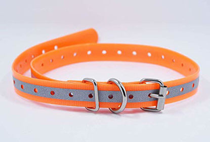 Picture of TrainPro Replacement ¾ Dog Collar Strap Bands with Double Buckle Loop Training for All Brands of Pet Shock Bark e Collars and Fences.