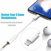 Picture of [2 Pack] Headphone Jack Adapter, 2 in 1 Dual Headphone Splitter Audio Cable Accessories,Compatible with Phone7/7Plus/8/8Plus/XS/XR/XS Max, Charger Adapter Sync Support iOS 10.3 or Later