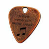 Picture of JUPPE Guitar Picks & Bass Picks, Copper Electric Guitar Pick Musician Gift For Guitarist When Words Fail Music Speaks (Copper)