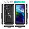 Picture of Moto G Stylus 5G Case,with HD Screen Protector,YZOK [Military Grade] Ring Car Mount Kickstand Hybrid Hard PC Soft TPU Shockproof Protective Case for Motorola Moto G Stylus 5G (Black)