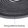 Picture of Yotache Foam Tape 3 Strips 1/4 Inch Wide X 1/4 Inch Thick, Weather Stripping for Doors and Window High Density Foam Seal Tape Sliding Door Weather Strip, Total 30 Feet Long (3 X 10 Ft Each)