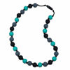 Picture of Sensory Chew Necklace for Boys and Kids, Silicone Toddler Teething Necklace for Autism, ADHD, Baby Nursing, Oral Motor Chewing Beads Necklaces, Adult Anxiety Chewy Toys (Aqua)