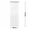 Picture of Frosted Stall Shower Curtain Liner with 3 Magnets - 36" x 72", Waterproof PEVA Shower Liner for Small Bathroom Stall, PVC Free, Metal Grommets - Frost, 36X72