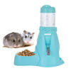 Picture of Guardians Hamster Water Bottle,Little Pet Automatic Drinking Bottle with Food Container Base Hut Hanging Water Feeding Bottles Auto Dispenser for Small Animals(80ml,Blue)