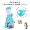 Picture of Guardians Hamster Water Bottle,Little Pet Automatic Drinking Bottle with Food Container Base Hut Hanging Water Feeding Bottles Auto Dispenser for Small Animals(80ml,Blue)