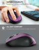 Picture of Wireless Mouse for Laptop, Trueque 2.4G Ergonomic Computer Mouse with 3 Adjustable DPI Levels, Page Up & Down Buttons, USB Mouse for Chromebook, PC, Desktop, Notebook, MacBook (Purple)