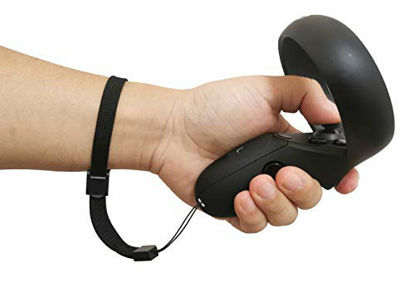 Picture of MYJK Improved Replacement Wrist Straps for Oculus Quest 1 Gen & Oculus Rift S' Controller (Black)