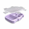 Picture of Bentgo Kids Prints Tray with Transparent Cover - Reusable, BPA-Free, 5-Compartment Meal Prep Container with Built-In Portion Control for Healthy At-Home Meals and On-the-Go Lunches (Unicorn)